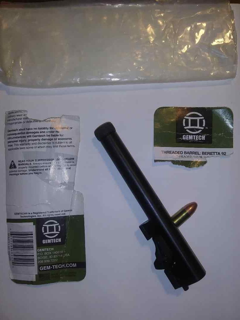 Gemtech 9mm Threaded barrel for Beretta 92/M9