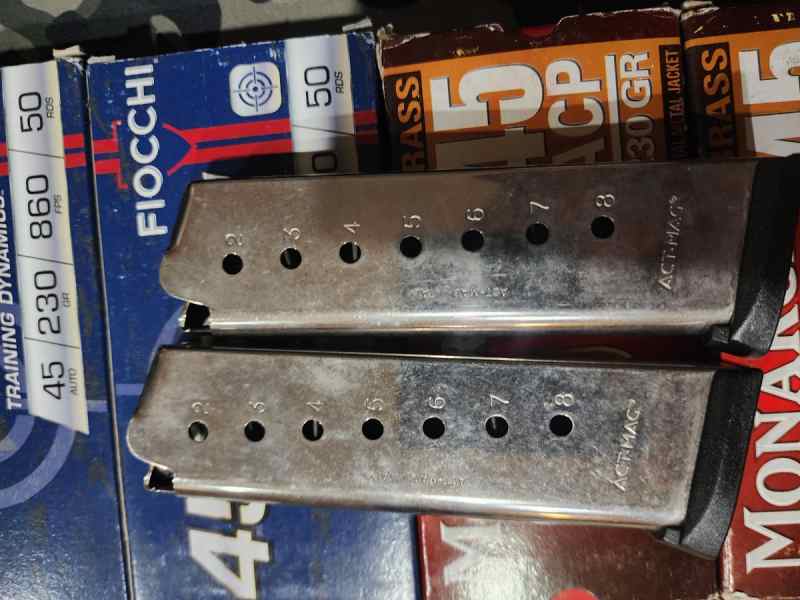 .45 ACT Mags nickel 