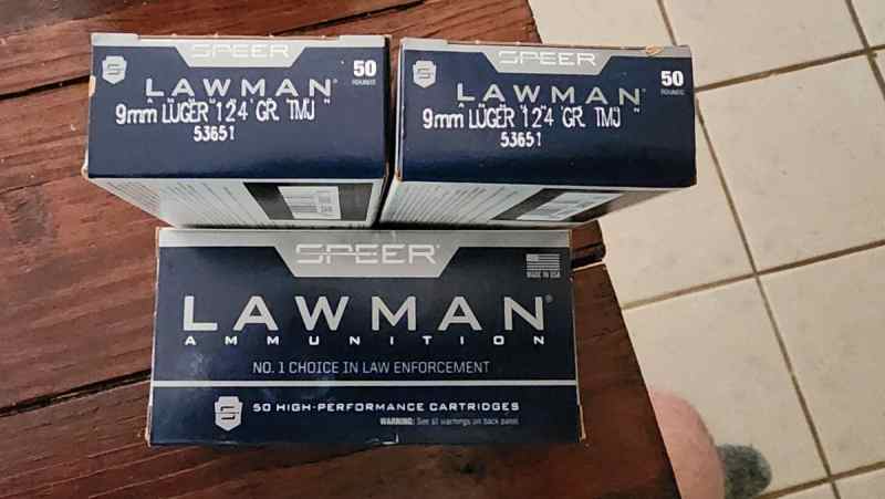 Lawman 9mm 124gr TMJ 200 rounds