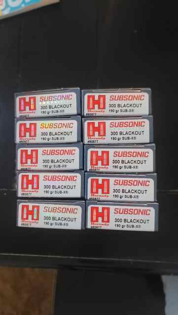 Hornady SUB-X 190gr 300 Blackout