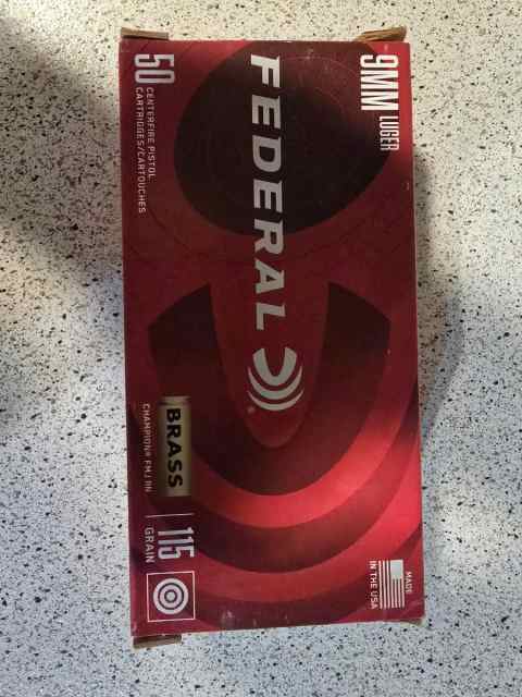 9mm federal 115 grain