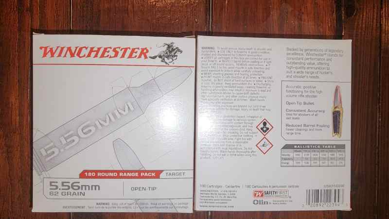 Winchester 5.56 62gr OT 360 rounds