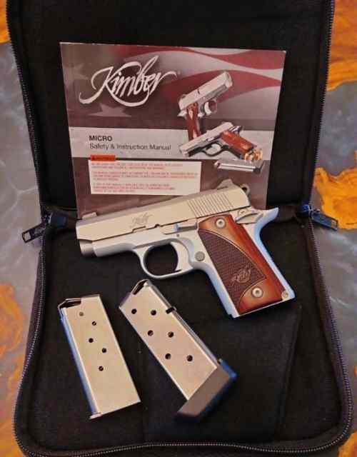 Kimber Micro 9, Stainless Rosewood, 9mm 1911
