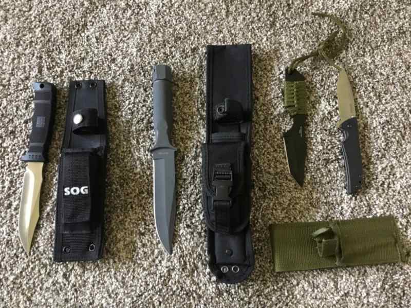 4 new knives value $190, selling for $80