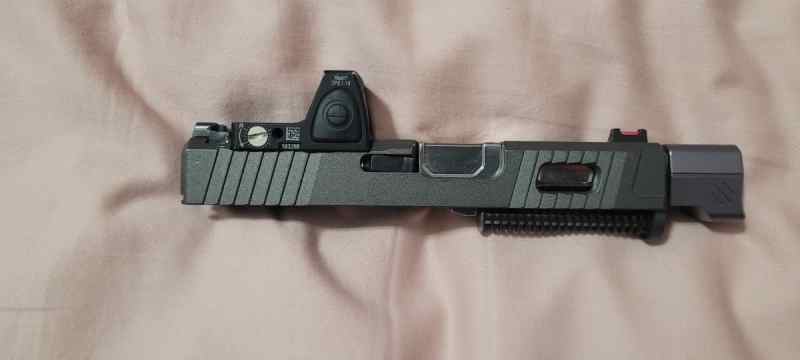 Glock 26 slide w/ threaded barrel and compensator