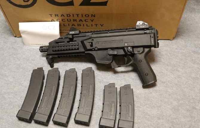 CZ Scorpion Evo 3 S1 With Box &amp; Six (6)  Mags