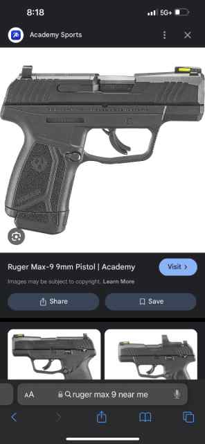 Anyone have a ruger max 9 or security 380?