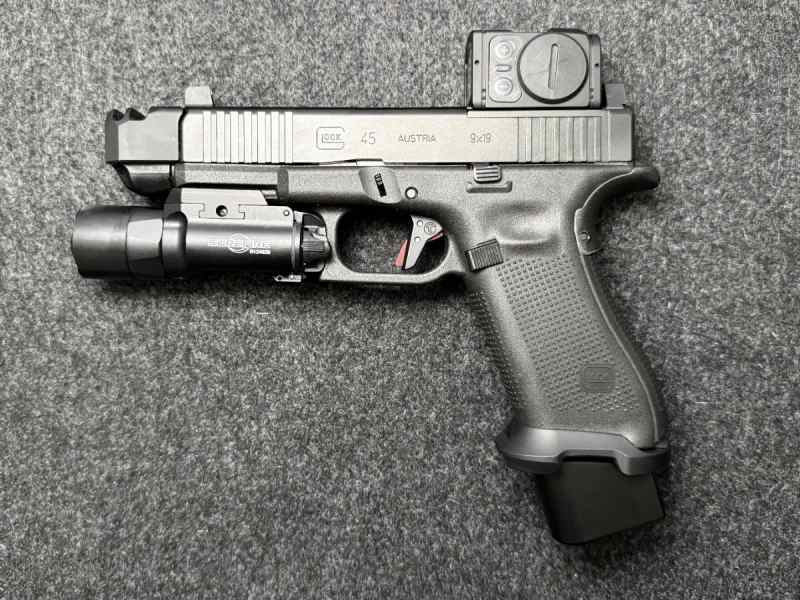 Glock 45 MOS + Timney Trigger + Sherman Magwell