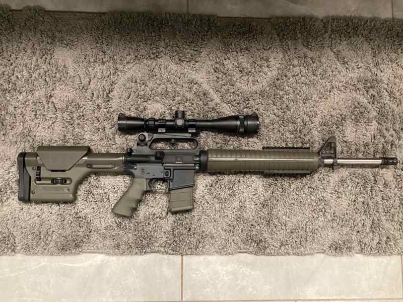 Armalite 5.56 AR15 with national match barrel 