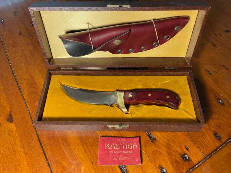 Kalinga Buck Knife w/micarta handle and sheath+Box