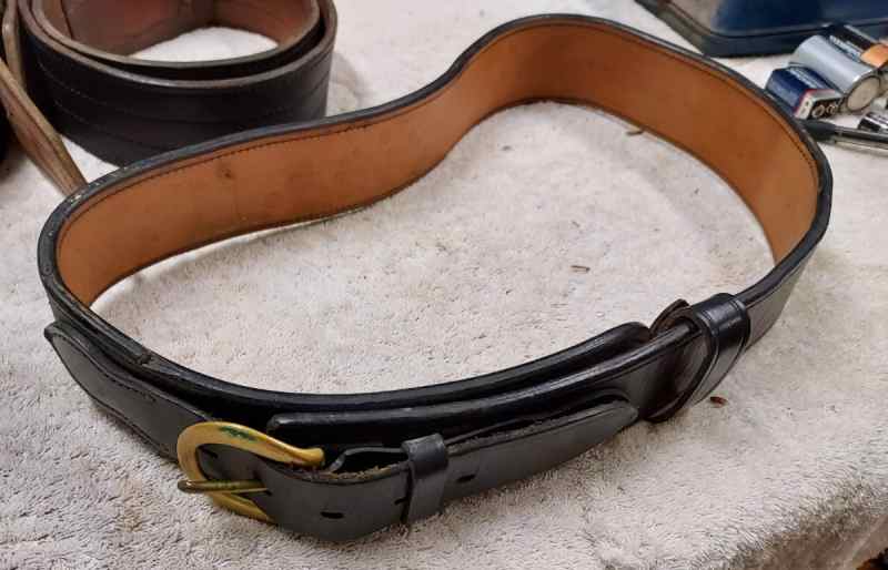 3 Vintage Police Duty Gun Belt.