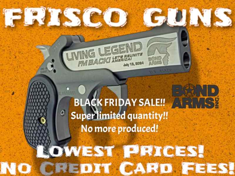 RARE! BOND ARMS TRUMP LIVING LEGEND ENGRAVED 45acp