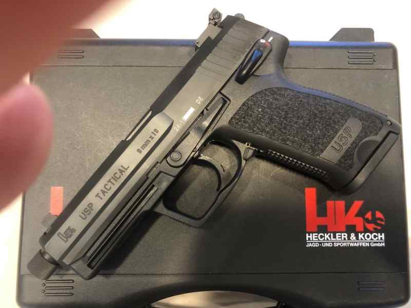 HK USP 9mm Tactical V1 DA/SA Decocker, Night Sight