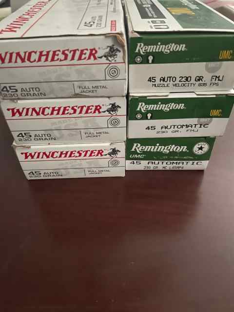 Winchester/Remington 45 ACP FMJ 230 Grain 