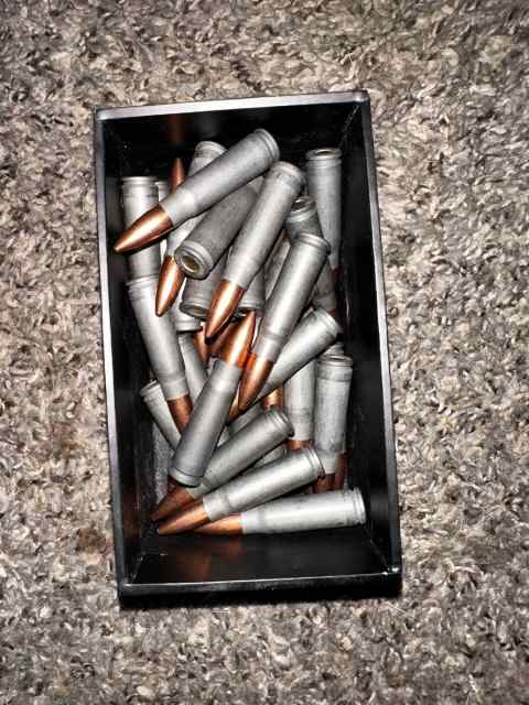 39rds of steel casing 7.62x39 tulammo