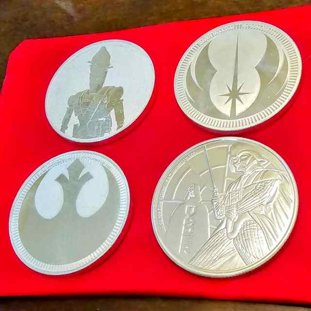 Fine Silver Coins, Star Wars set, 1 Oz each