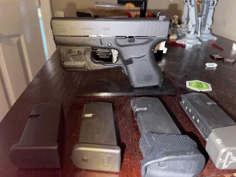 Glock 43 agency trigger / night sights 450