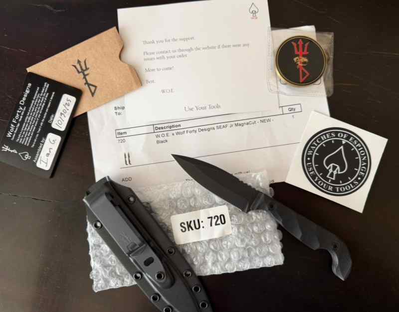 Wolf Forty &amp; WOE SEAF Jr (New with Challenge Coin)