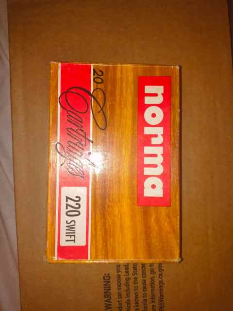 Norma 220 swift ammo