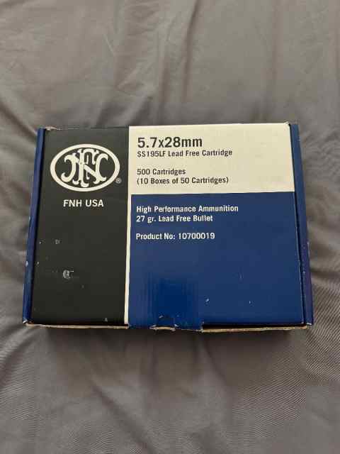 500rds 5.7x28mm FNH ammo