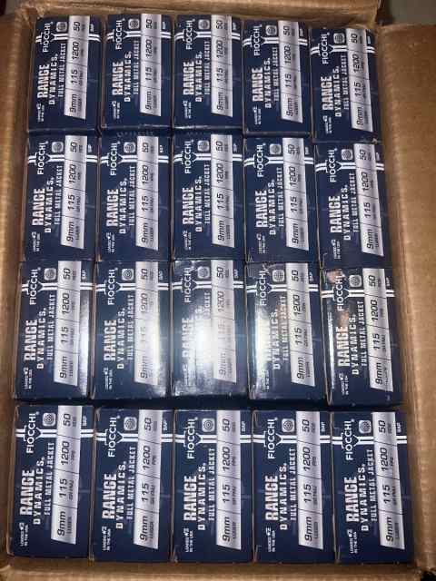 Fiocchi 9mm 115 gr 1k rounds