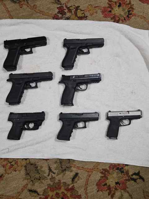 Several pistols and ammo
