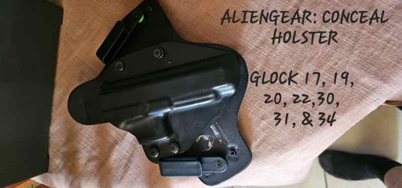 Aliengear ITWB Glock 17, 19, 20, 22, 30, 31, &amp; 34