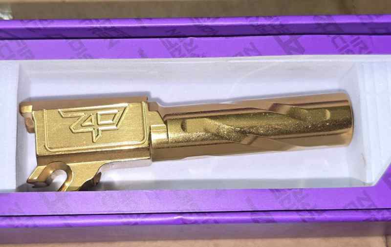 P365 Zaffiri Precision Gold Barrel