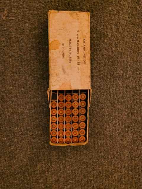 Makarov 9x18 ammo