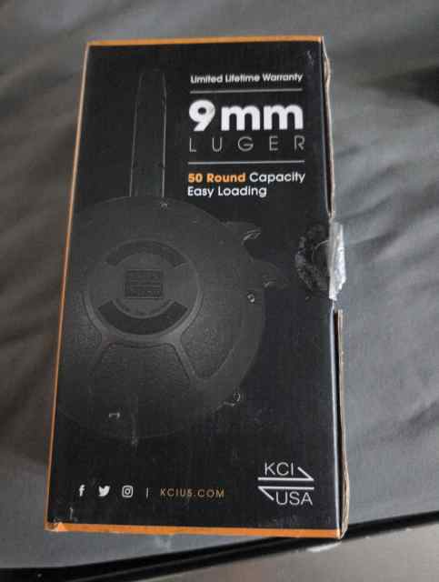 KCI 9mm 50 Round Drum Magazine for Glock (NEW)