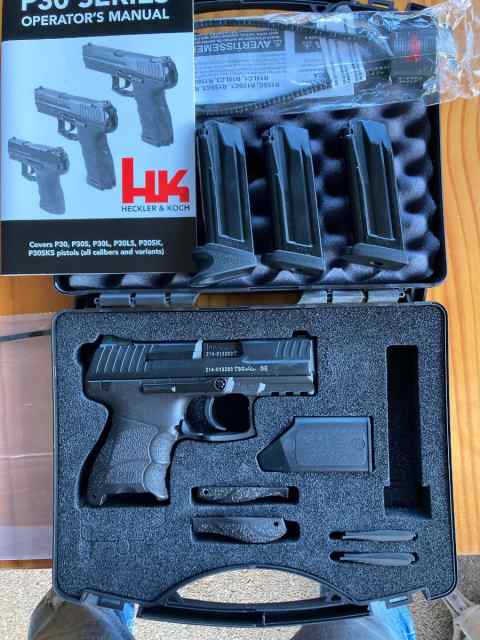 LIKE NEW! HK P30SK 9mm