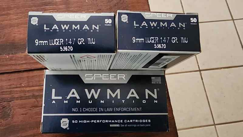 Lawman 9mm 147gr TMJ 200 rounds