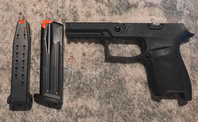 SIG P320C grip module &amp; 2 new 15 rnd mags