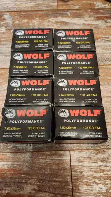 Wolf Performance 7.62x39 160 rounds